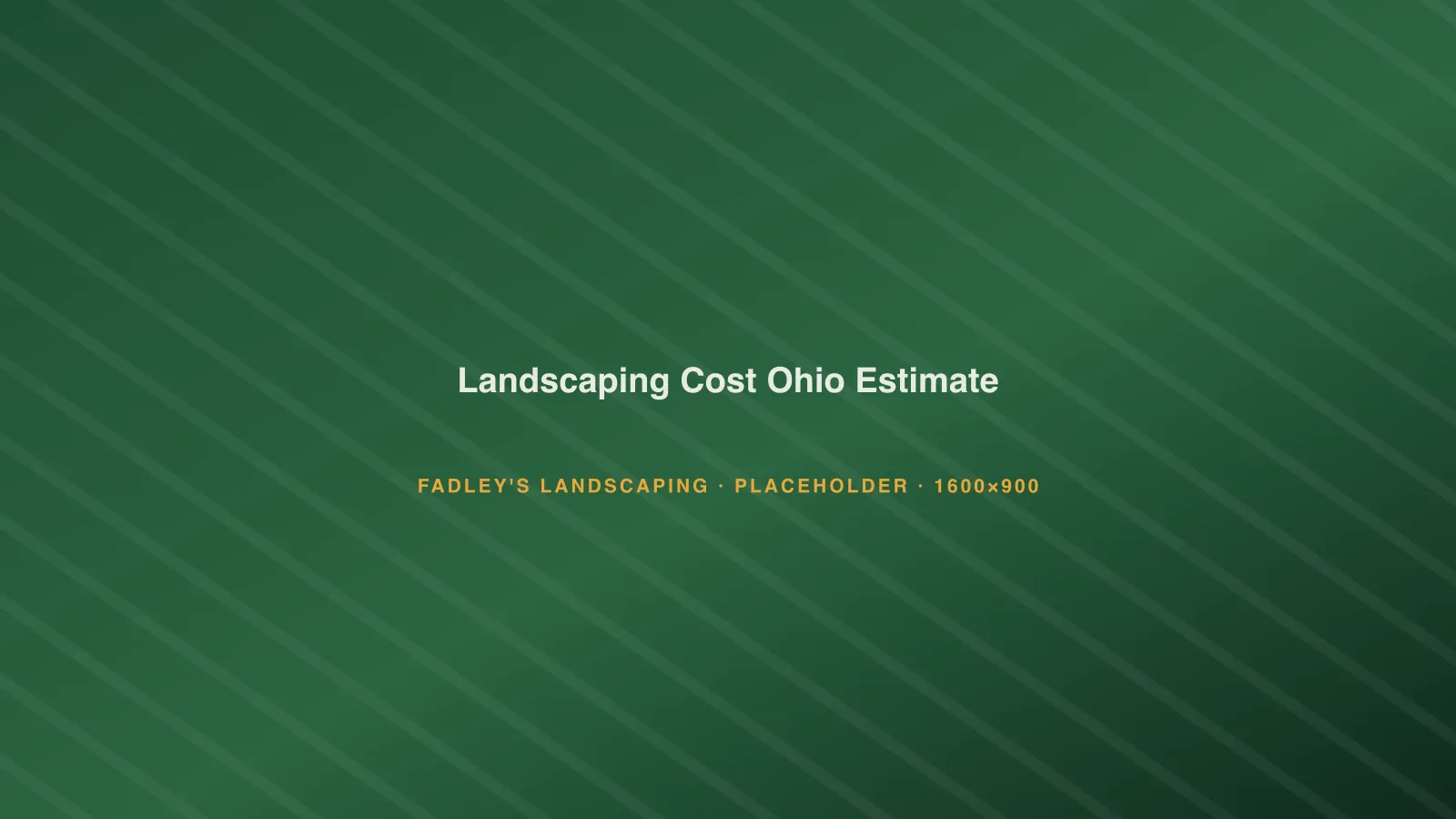 Landscape contractor reviewing a written project estimate with homeowners at an Ohio property