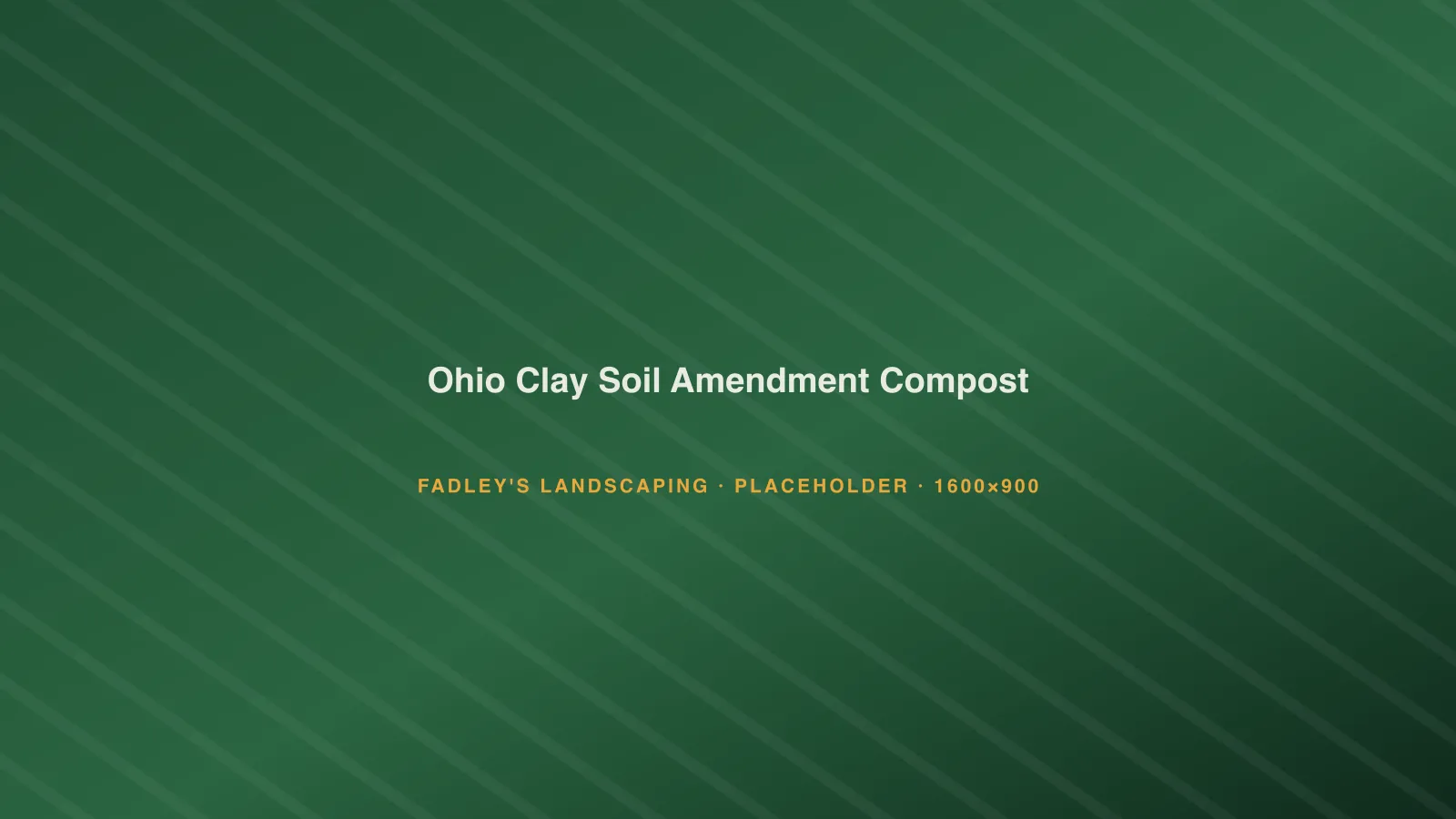 Compost being worked into heavy clay soil in a Northwest Ohio planting bed