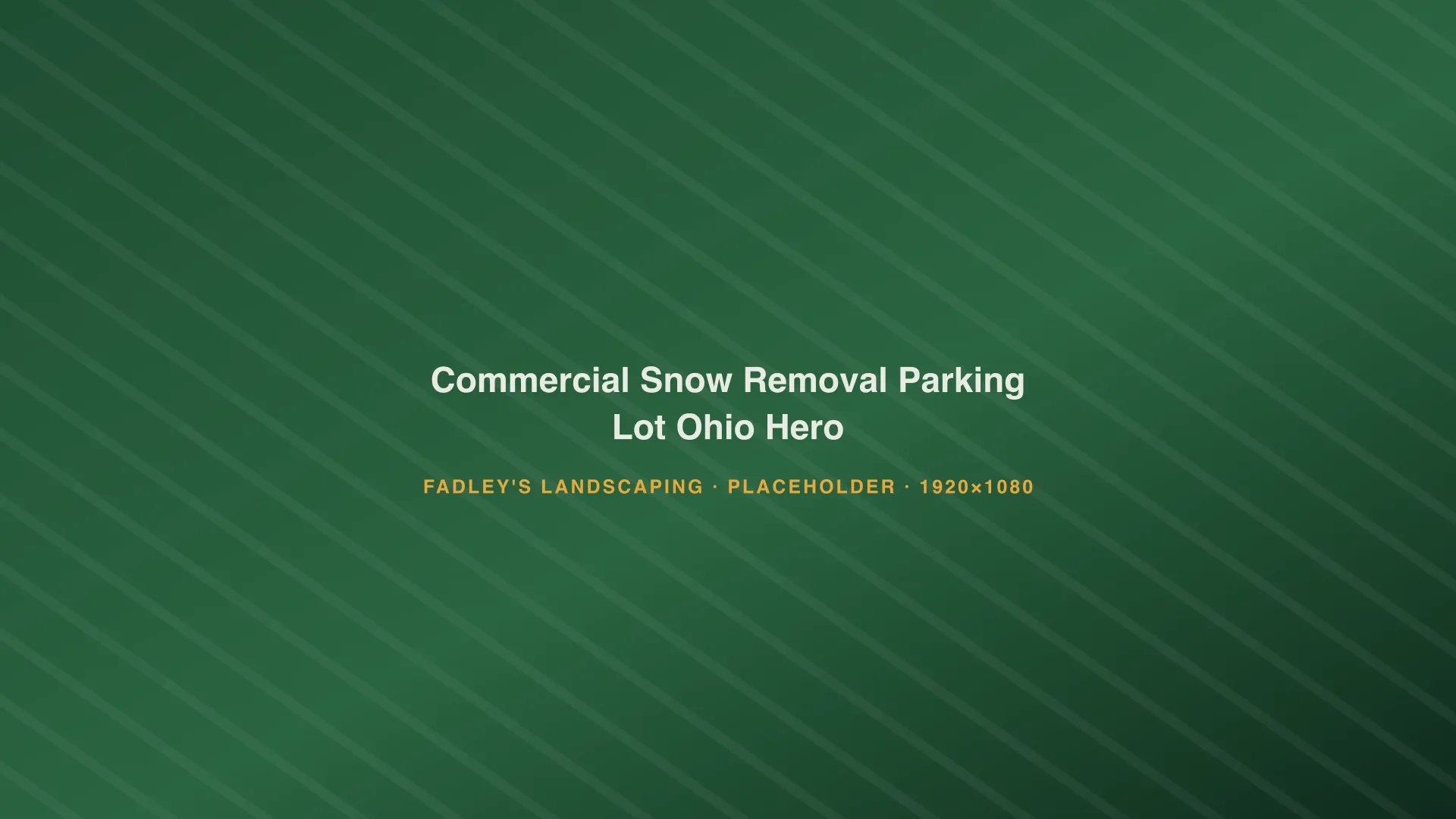 Plow truck clearing a commercial parking lot before opening at a business property in Ohio